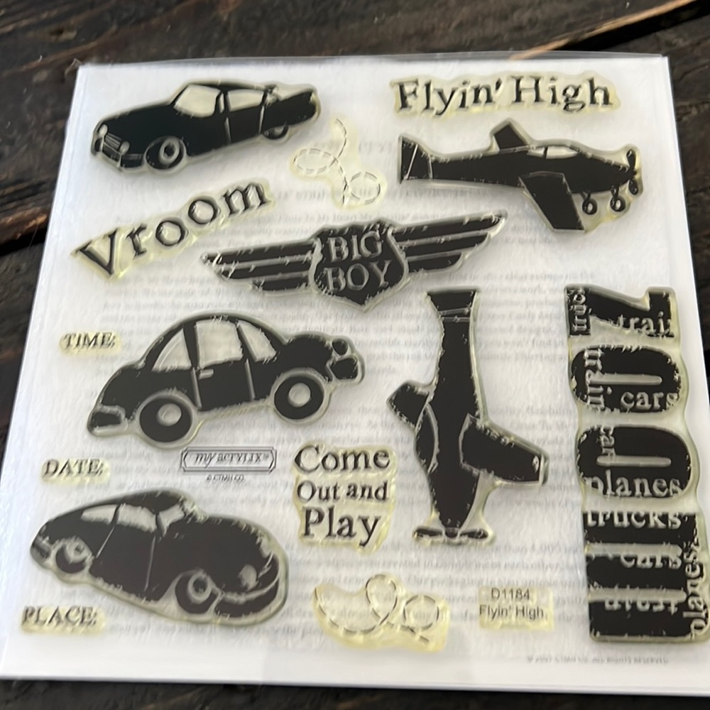 Close to my heart my acrylix stamp set-Flyin High. never used!